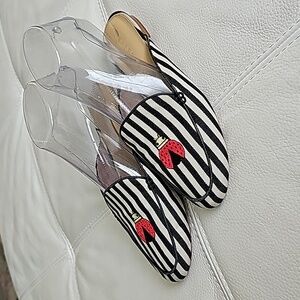 Talbots sz 7 slip on shoes.  Ladybug.